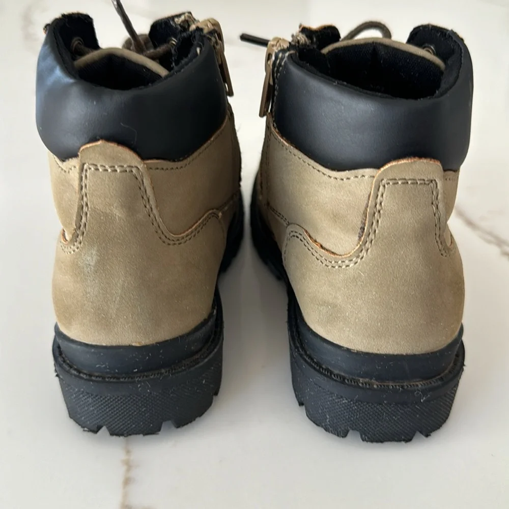 Rylee + Cru work boot olive little boys size 9